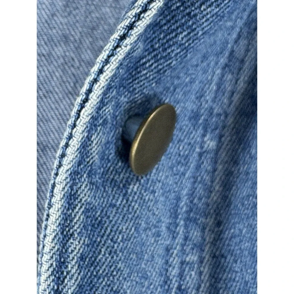Vinatge Gotcha Covered Denim Chore Jacket Womens S Blue 100% Cotton USA Made 90s